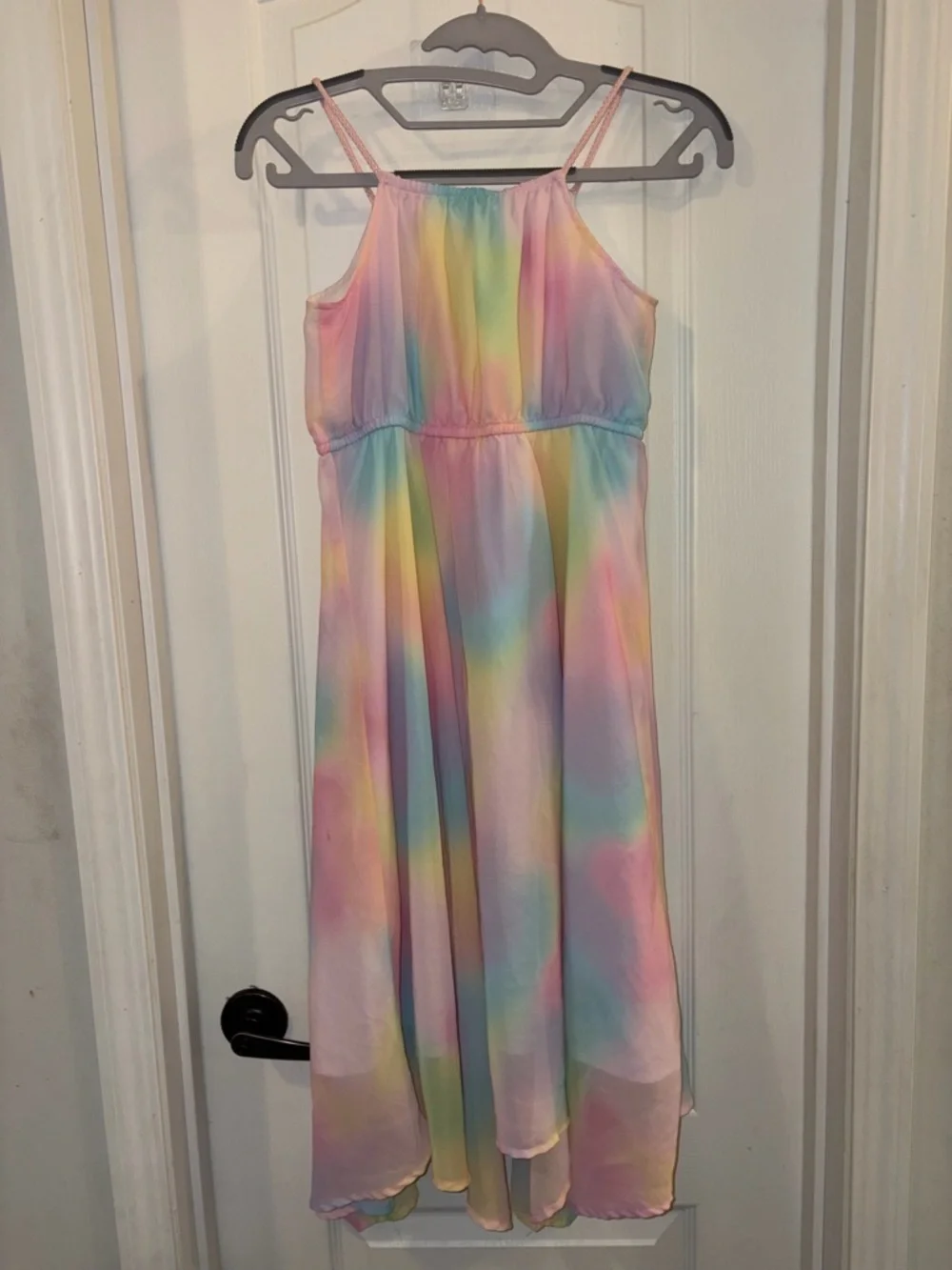 H&M Pastel Tie-Dye Halter Maxi Dress